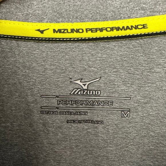 Mizuno Performance Mens 1/4 Zip Athletic‎ Shirt Size Medium Blue Gray Pockets - Picture 2 of 6